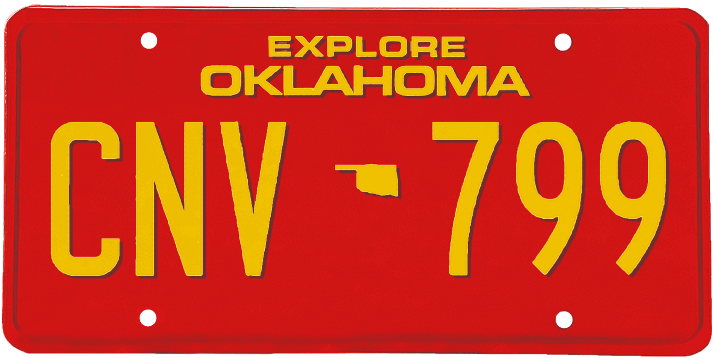 Oklahoma License Plate Wrap Kit