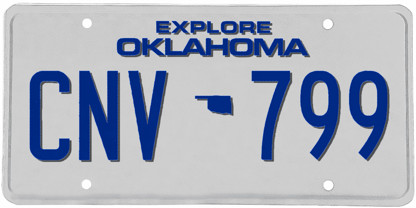 Oklahoma License Plate Wrap Kit