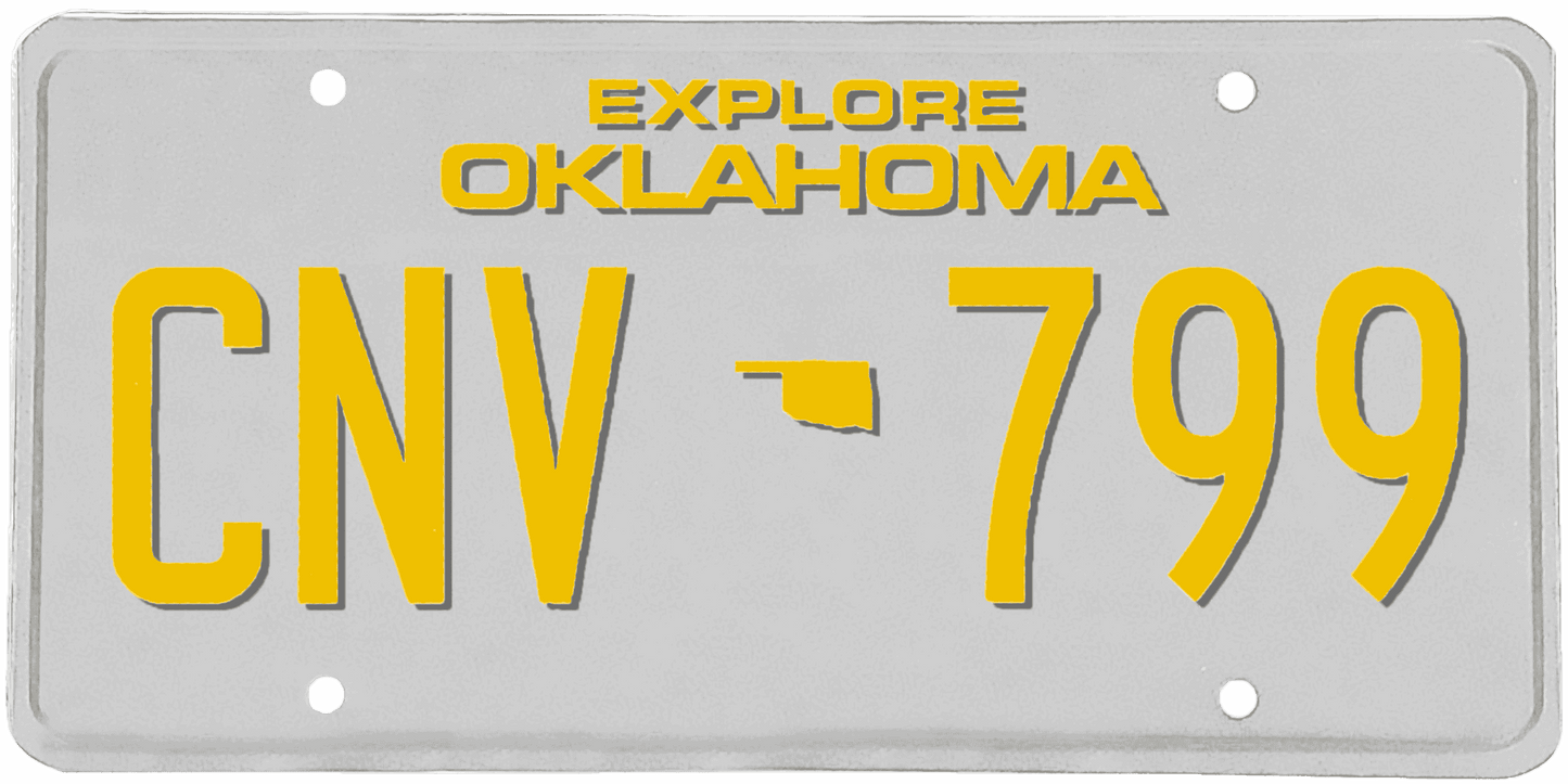 Oklahoma License Plate Wrap Kit