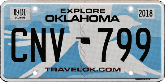 Oklahoma License Plate Wrap Kit