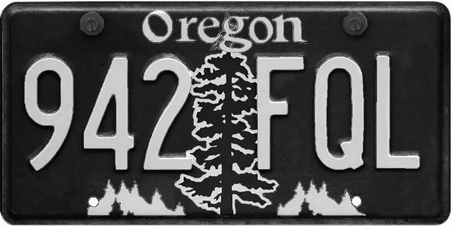 Oregon License Plate Wrap Kit