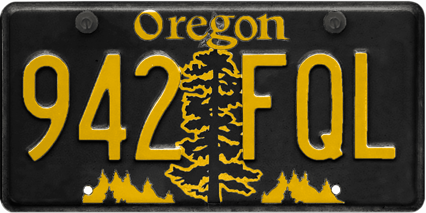 Oregon License Plate Wrap Kit