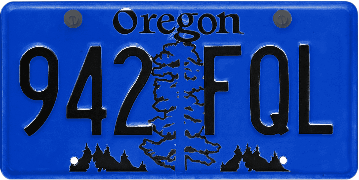 Oregon License Plate Wrap Kit