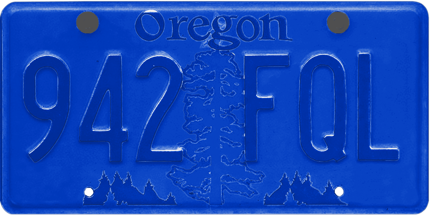 Oregon License Plate Wrap Kit