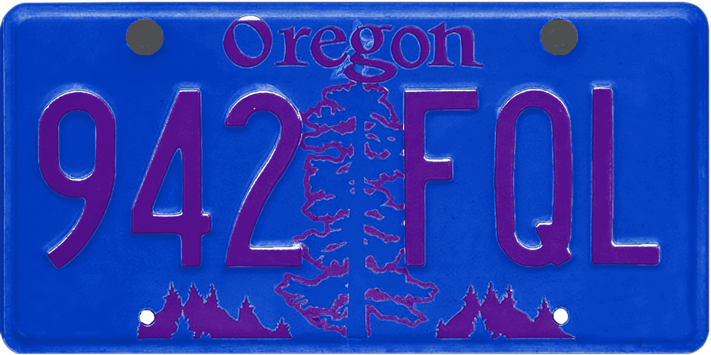 Oregon License Plate Wrap Kit