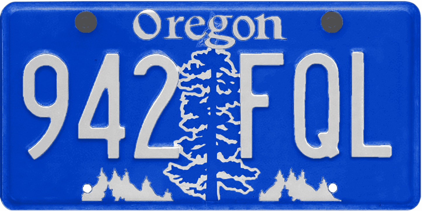 Oregon License Plate Wrap Kit