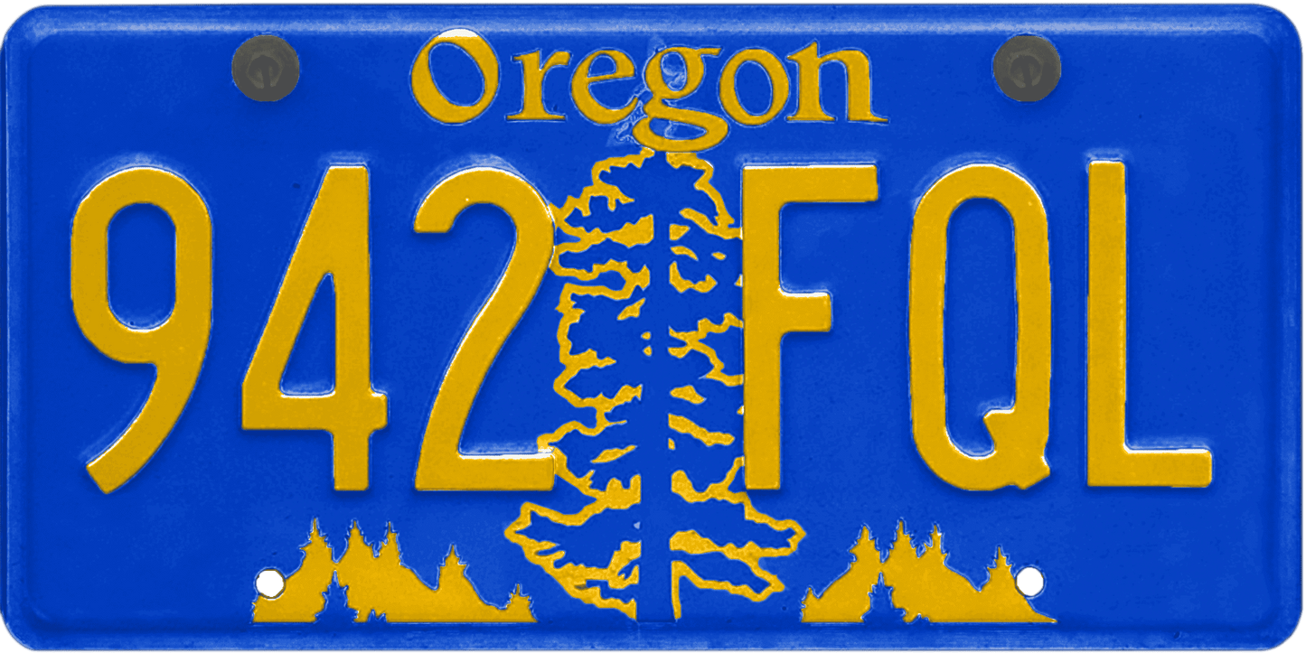 Oregon License Plate Wrap Kit