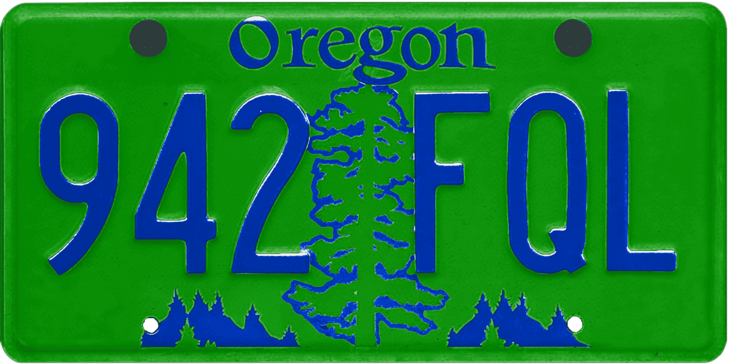 Oregon License Plate Wrap Kit