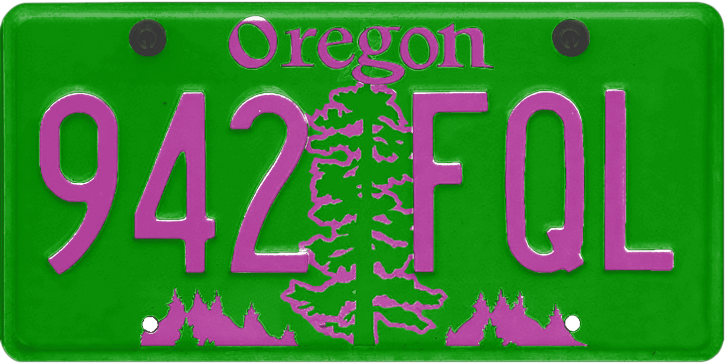 Oregon License Plate Wrap Kit