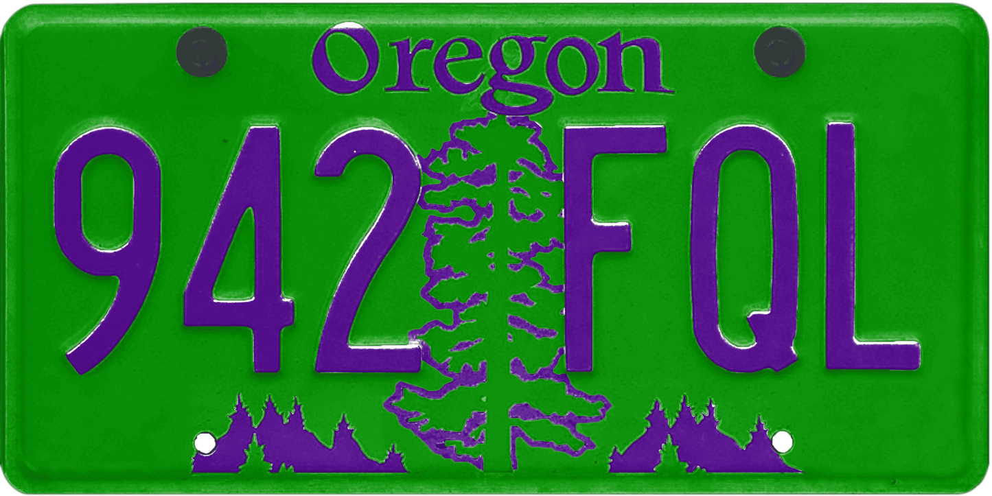 Oregon License Plate Wrap Kit