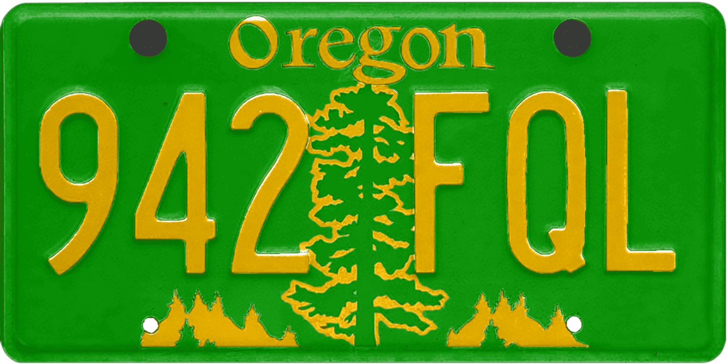 Oregon License Plate Wrap Kit