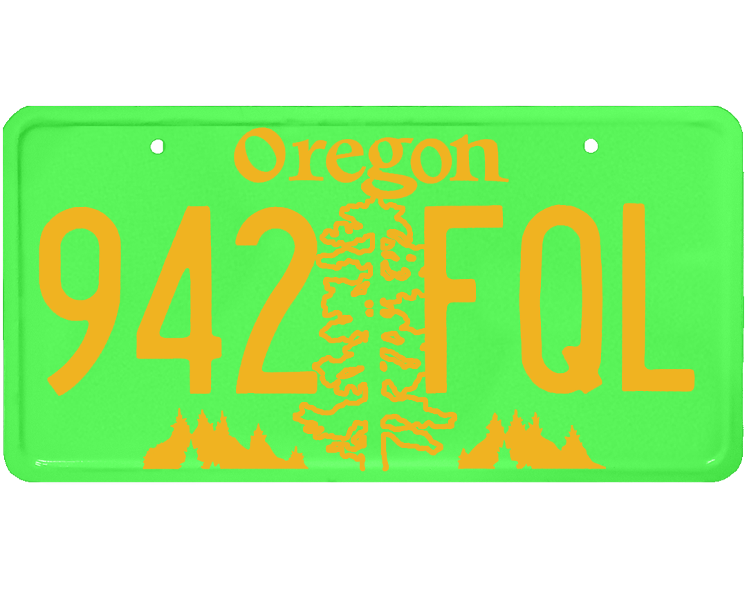 Oregon License Plate Wrap Kit