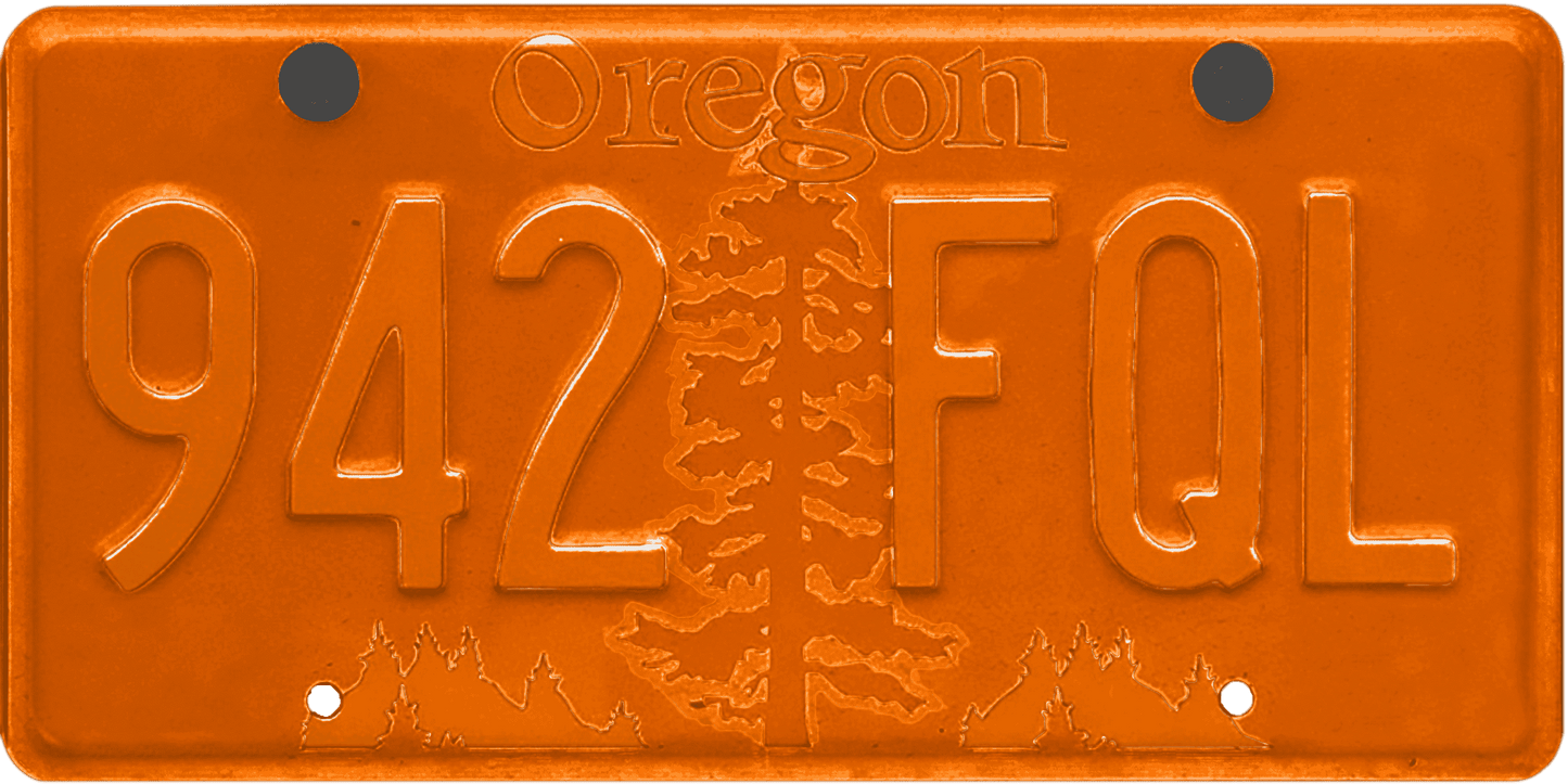 Oregon License Plate Wrap Kit