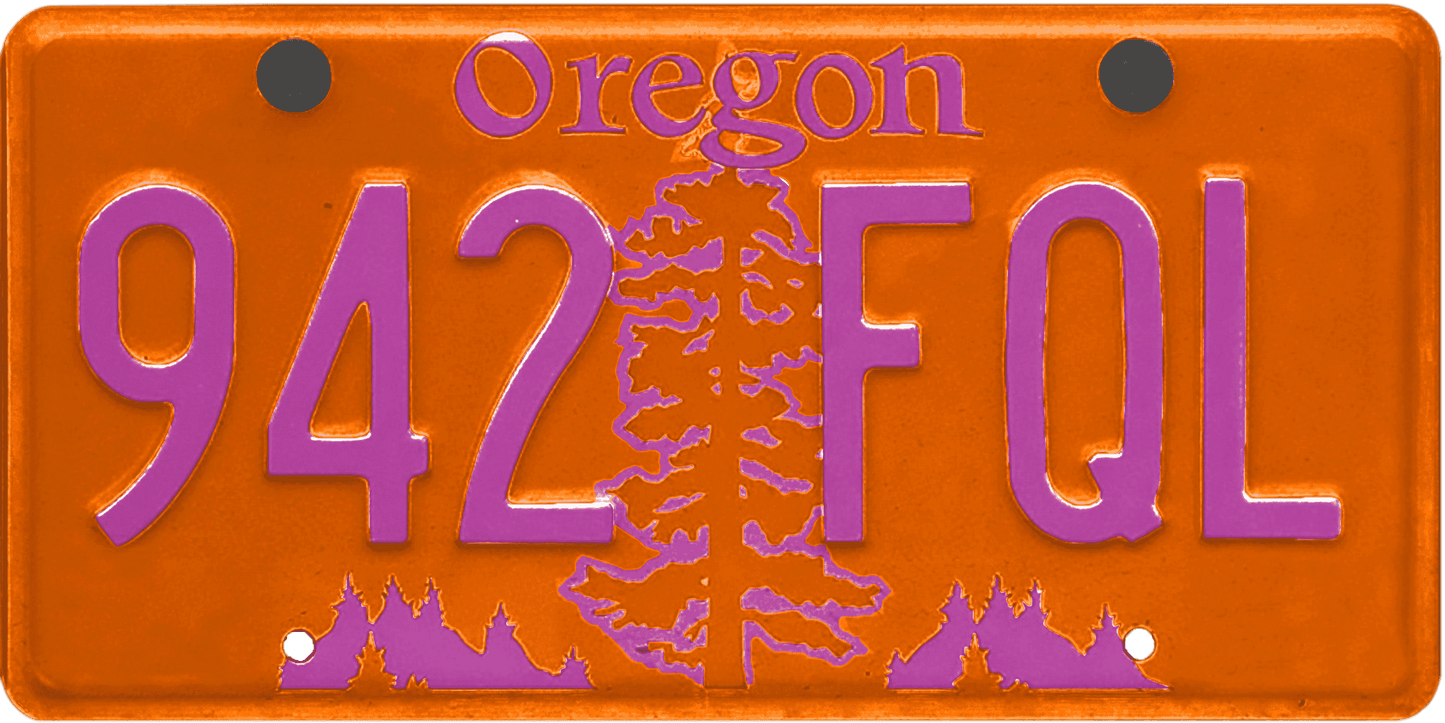 Oregon License Plate Wrap Kit