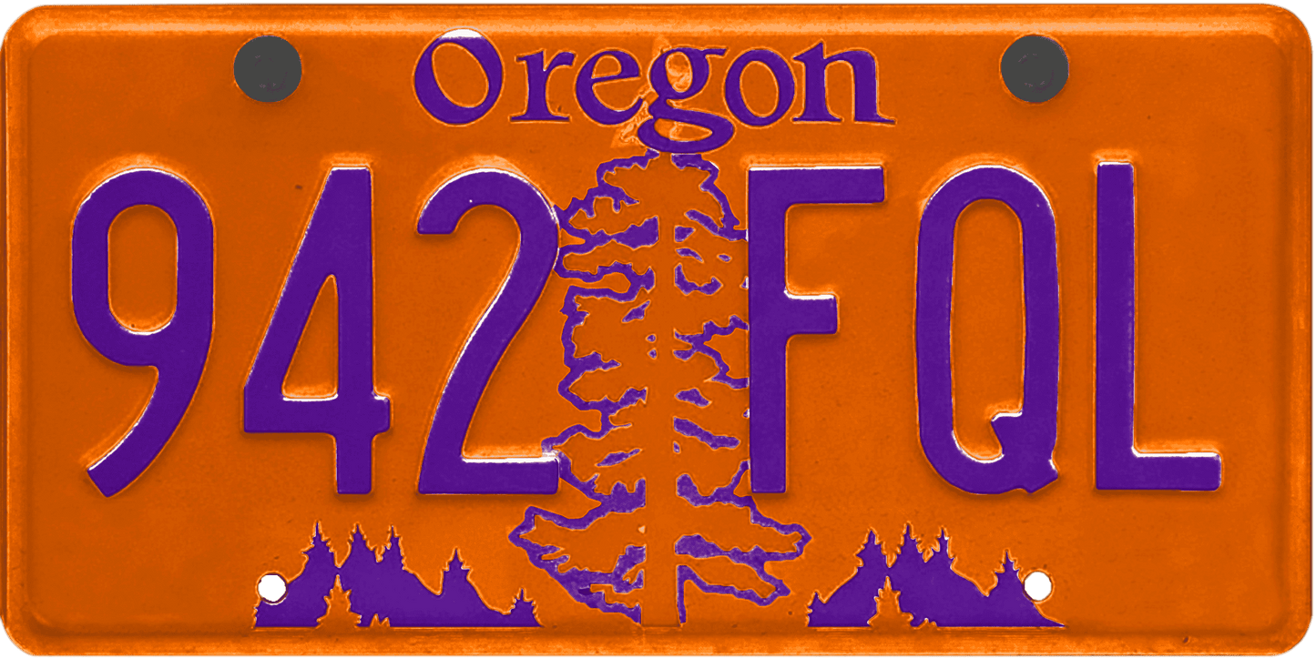 Oregon License Plate Wrap Kit