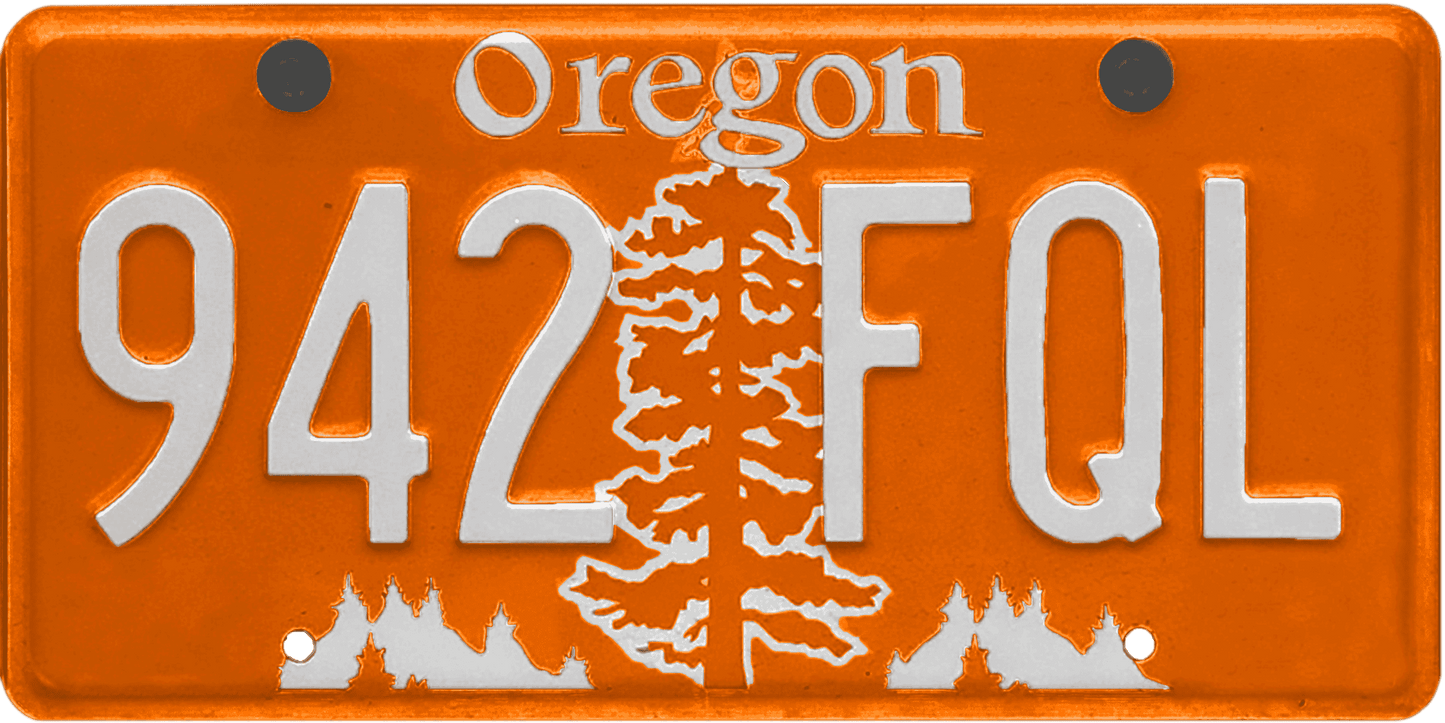 Oregon License Plate Wrap Kit