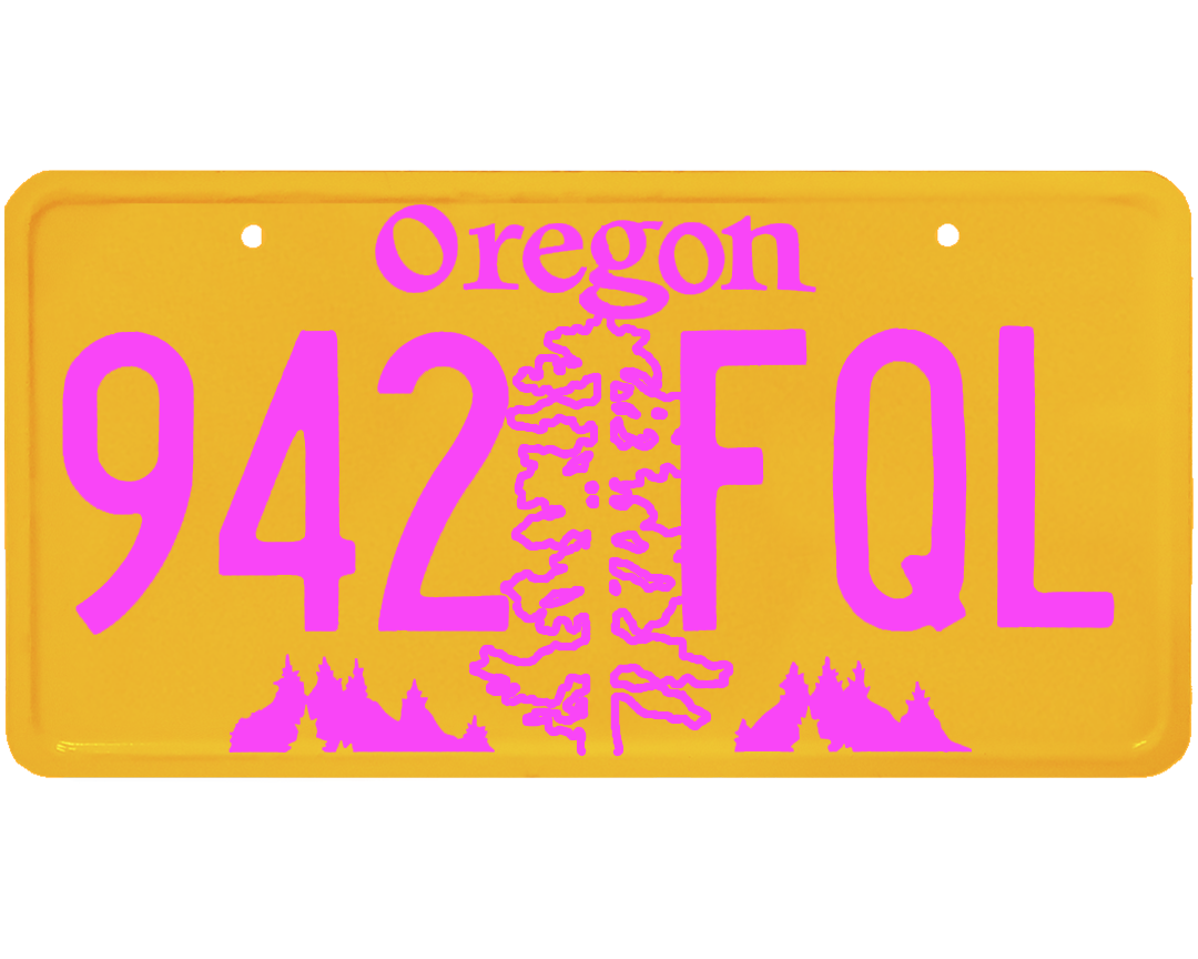 Oregon License Plate Wrap Kit