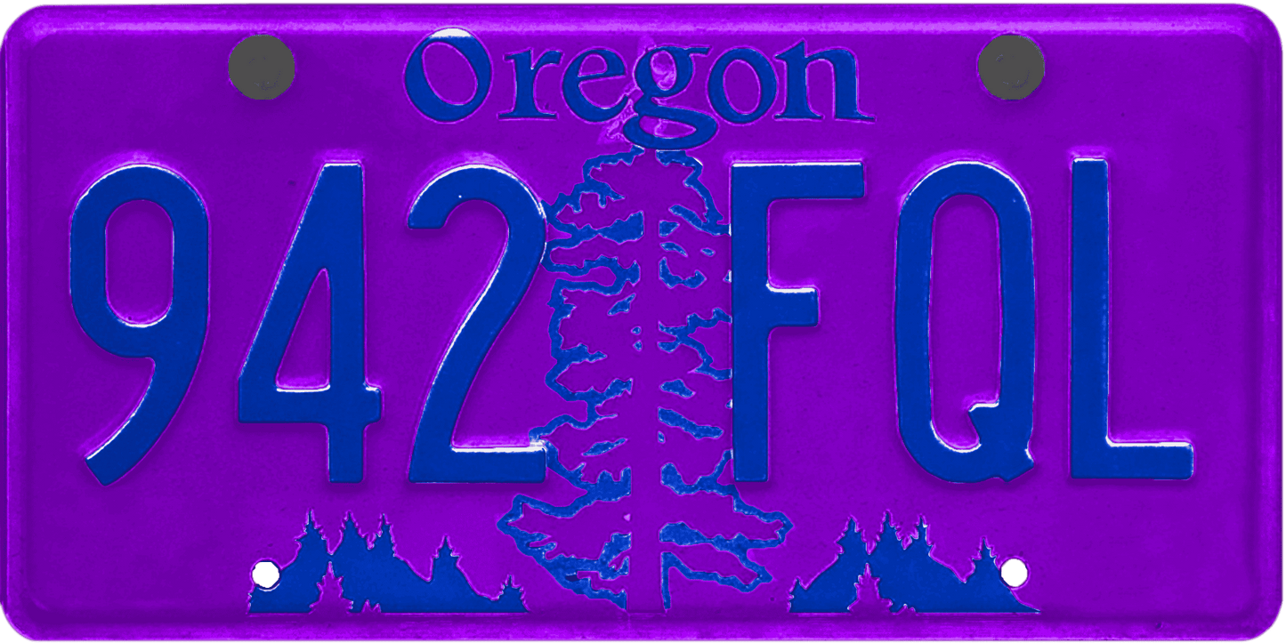 Oregon License Plate Wrap Kit