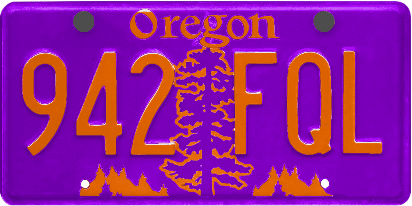 Oregon License Plate Wrap Kit