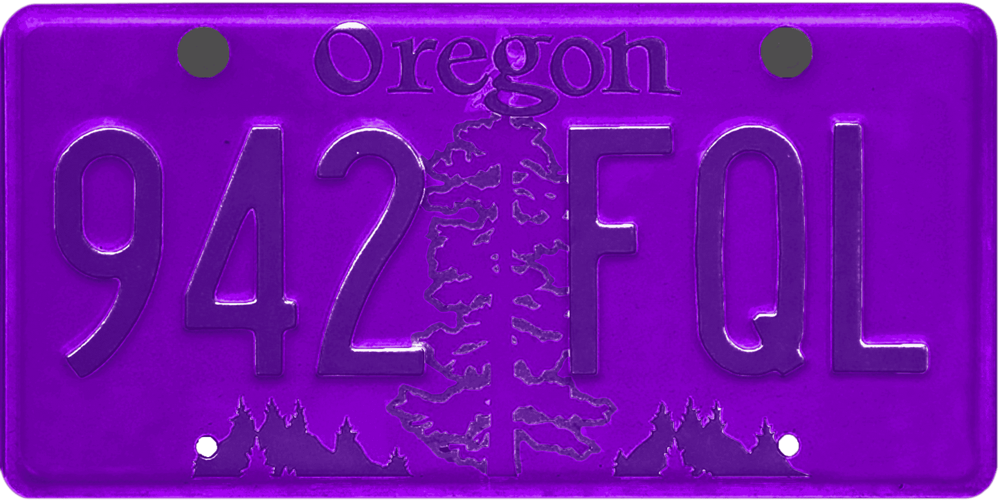 Oregon License Plate Wrap Kit