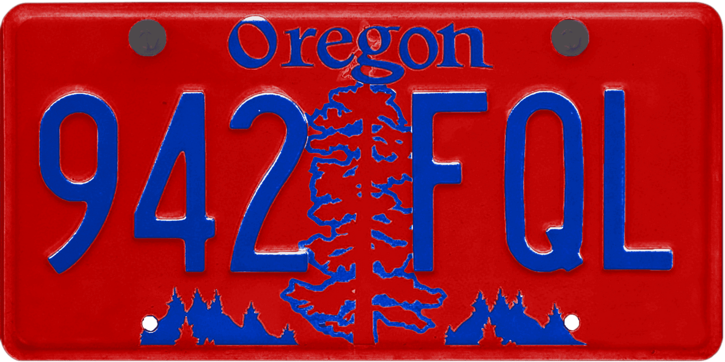 Oregon License Plate Wrap Kit