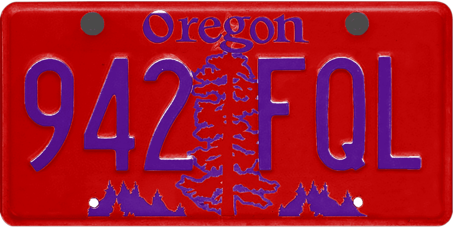 Oregon License Plate Wrap Kit