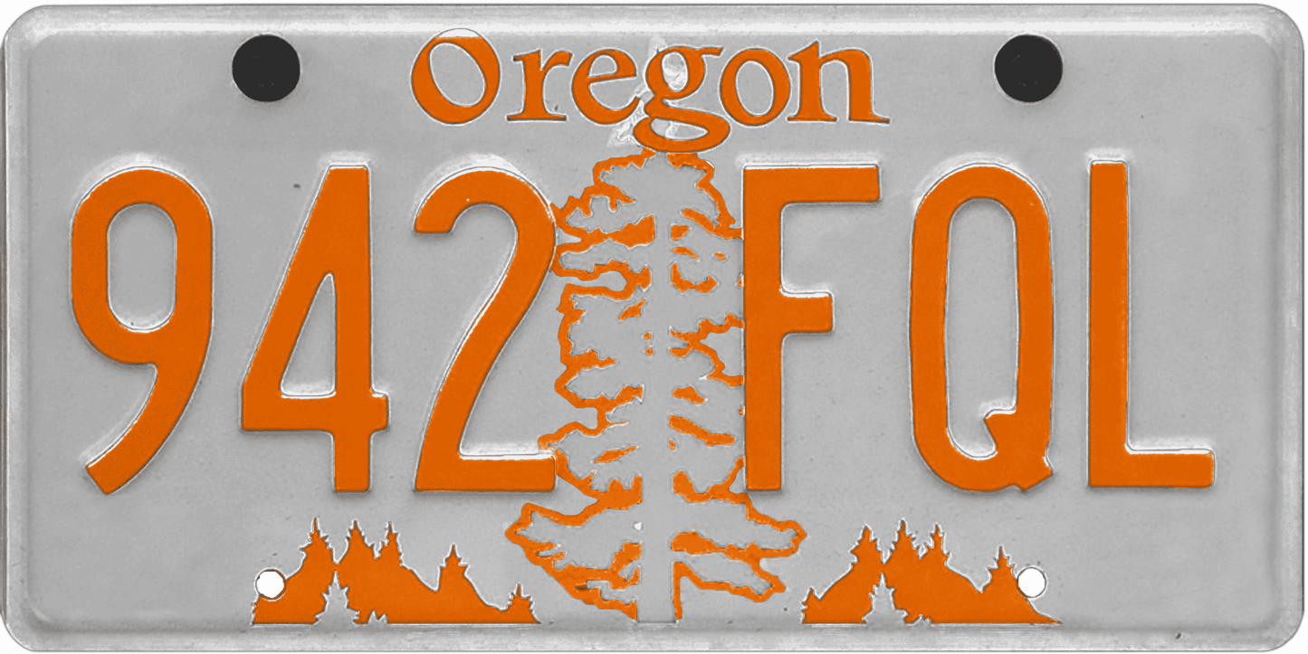 Oregon License Plate Wrap Kit