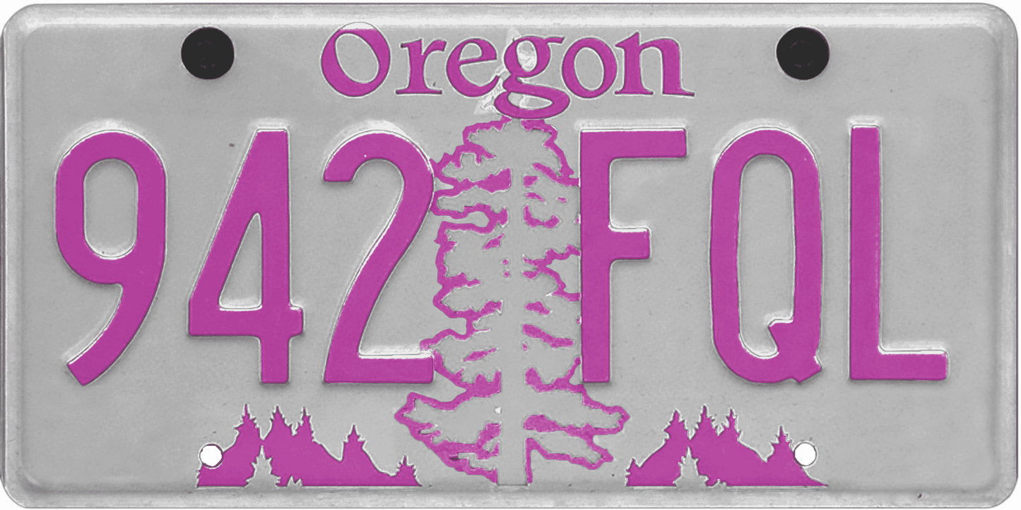 Oregon License Plate Wrap Kit