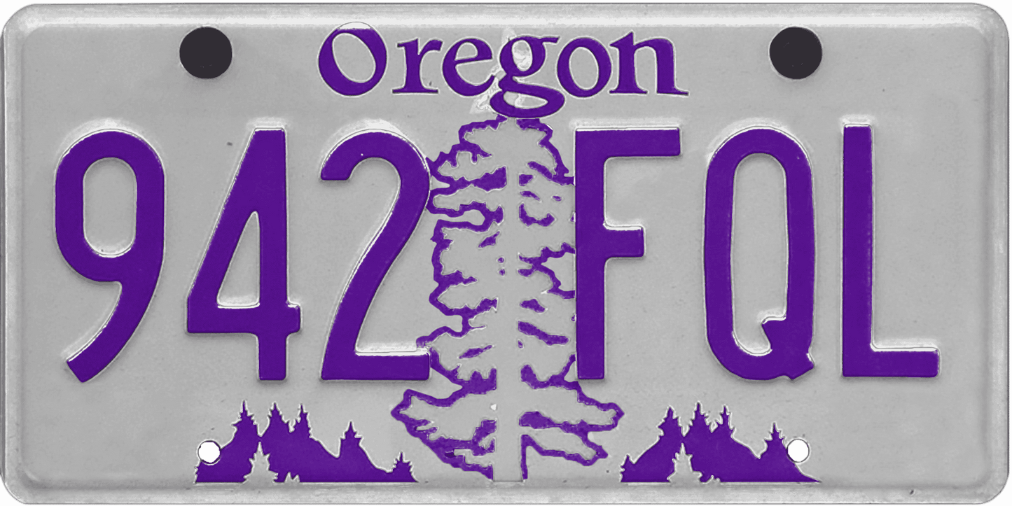 Oregon License Plate Wrap Kit