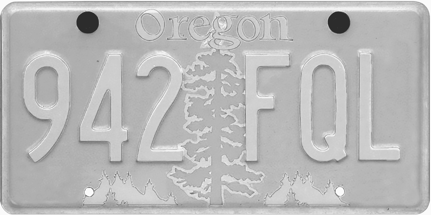 Oregon License Plate Wrap Kit