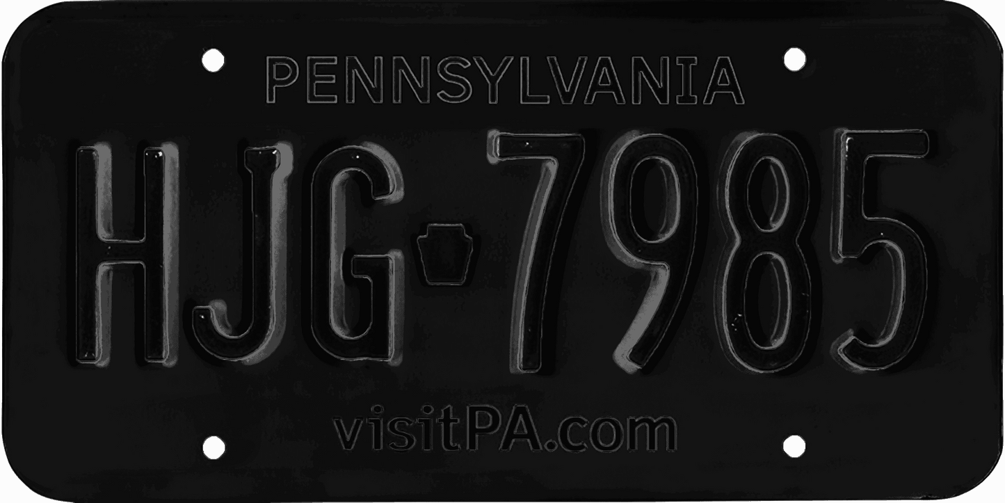 Pennsylvania License Plate Wrap Kit