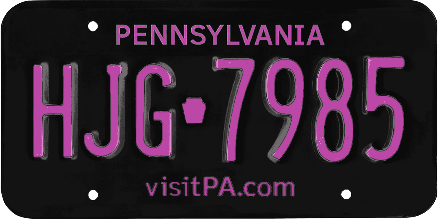 Pennsylvania License Plate Wrap Kit