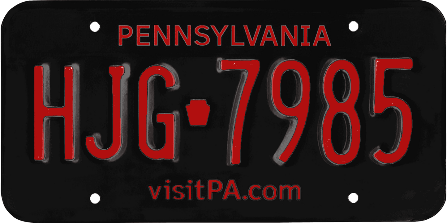 Pennsylvania License Plate Wrap Kit