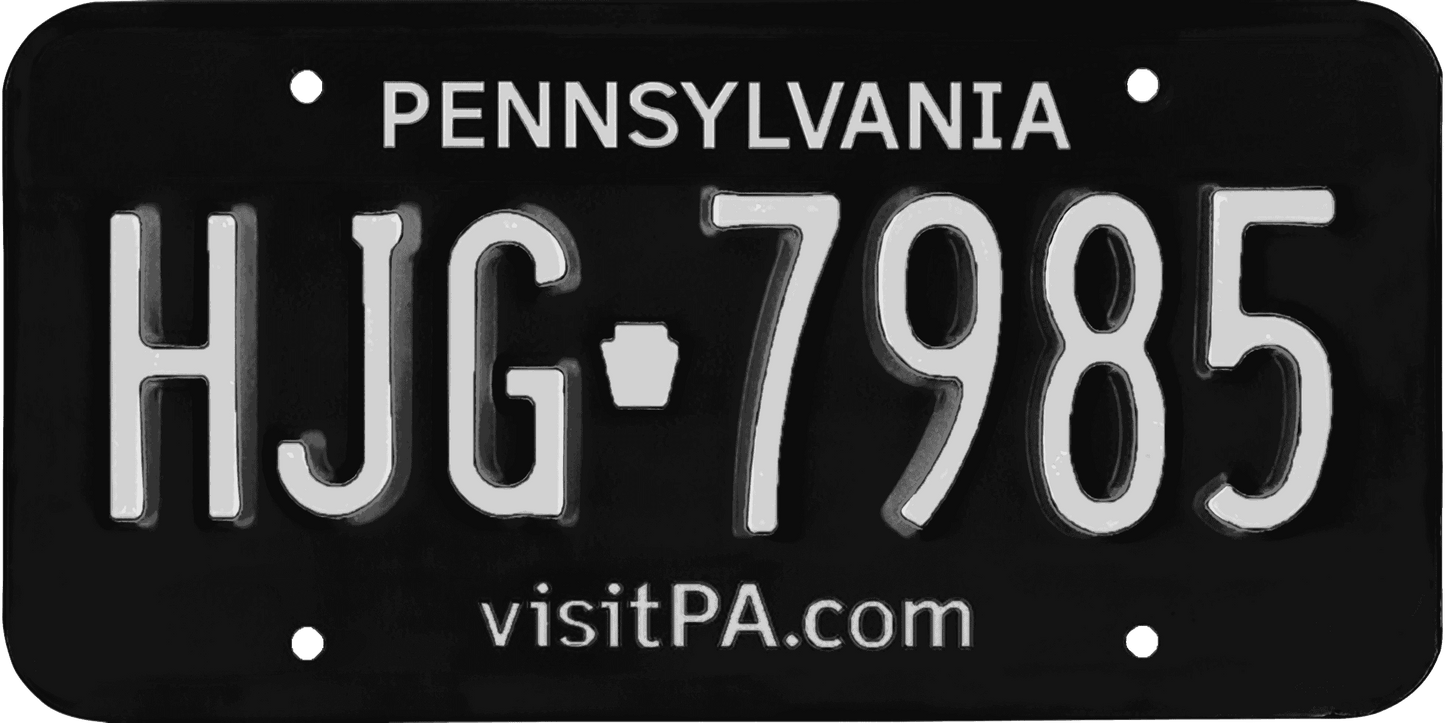 Pennsylvania License Plate Wrap Kit