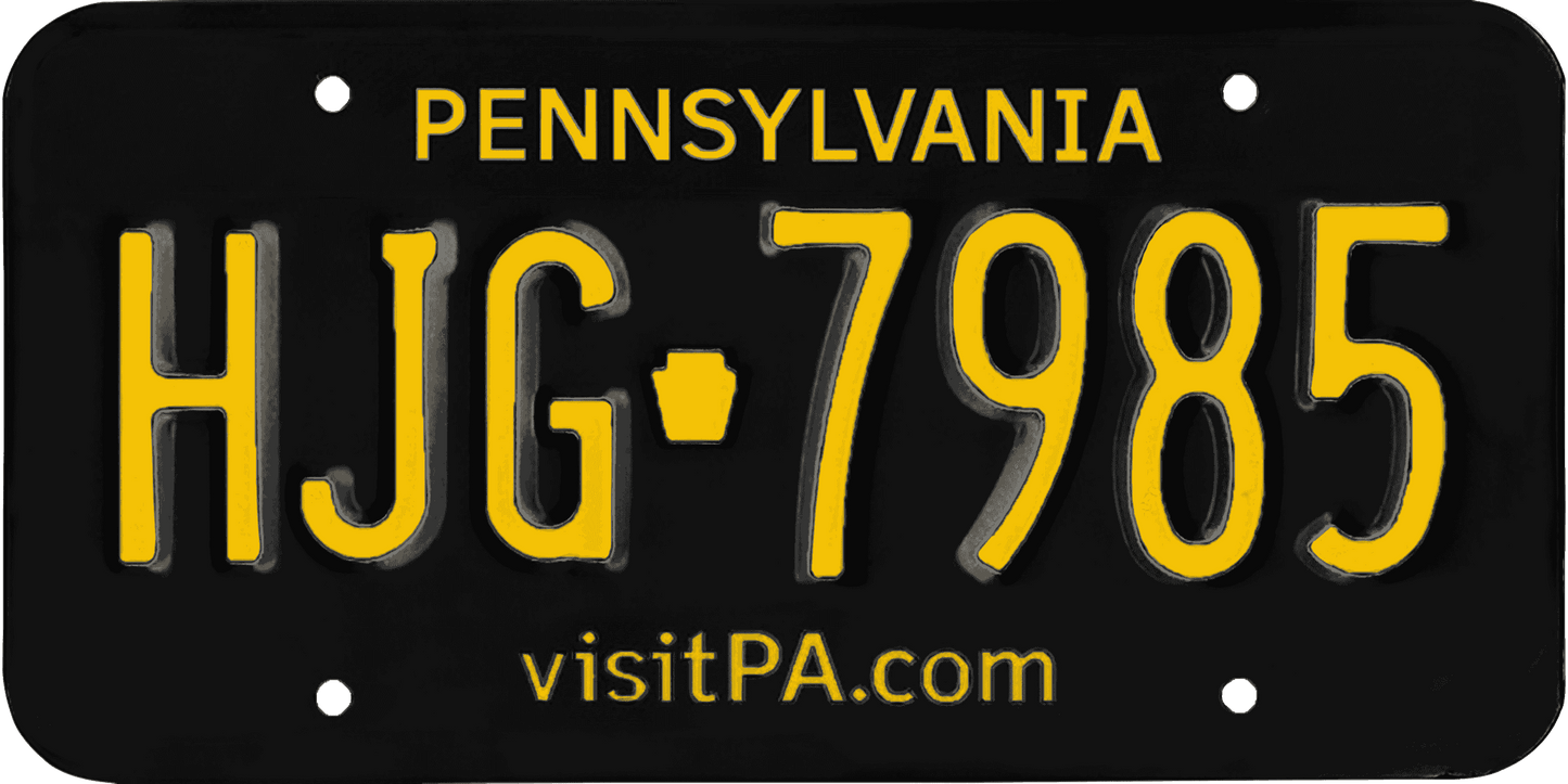 Pennsylvania License Plate Wrap Kit