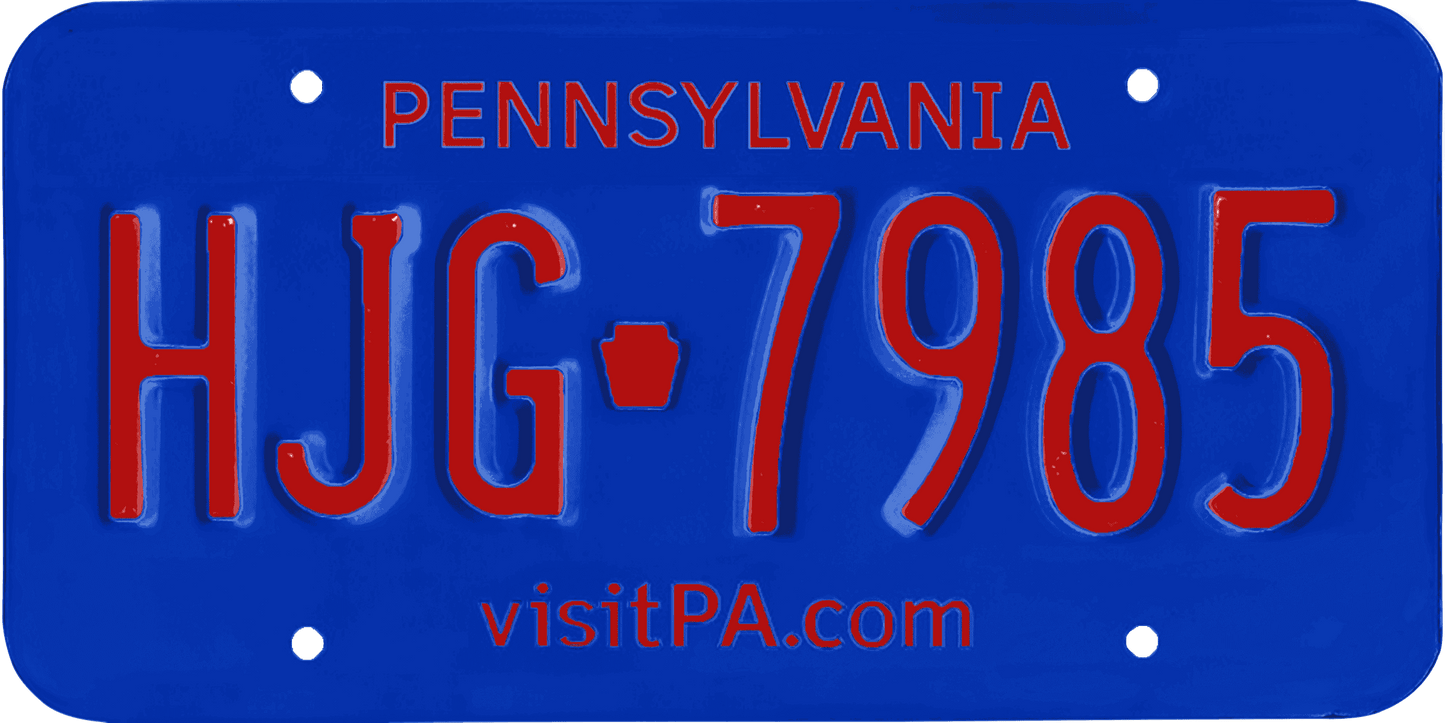 Pennsylvania License Plate Wrap Kit