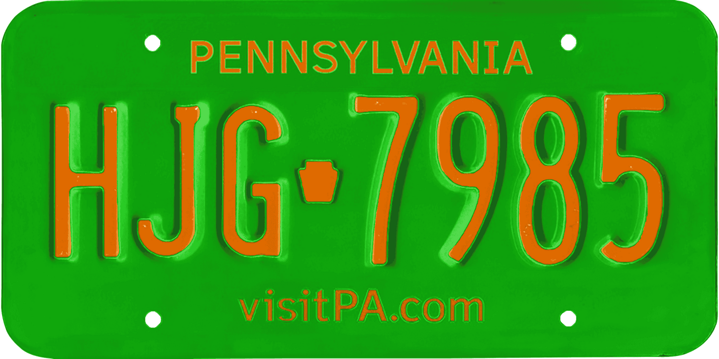 Pennsylvania License Plate Wrap Kit