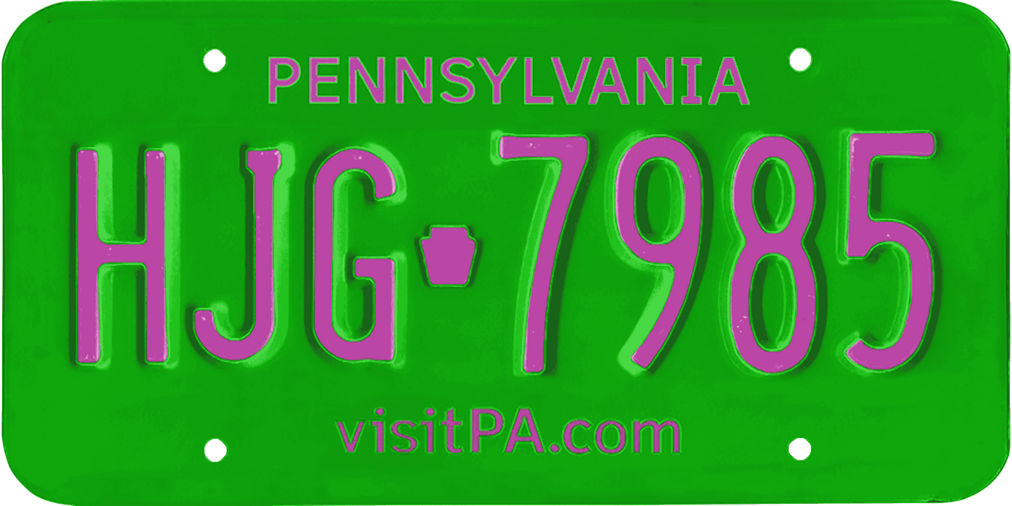 Pennsylvania License Plate Wrap Kit