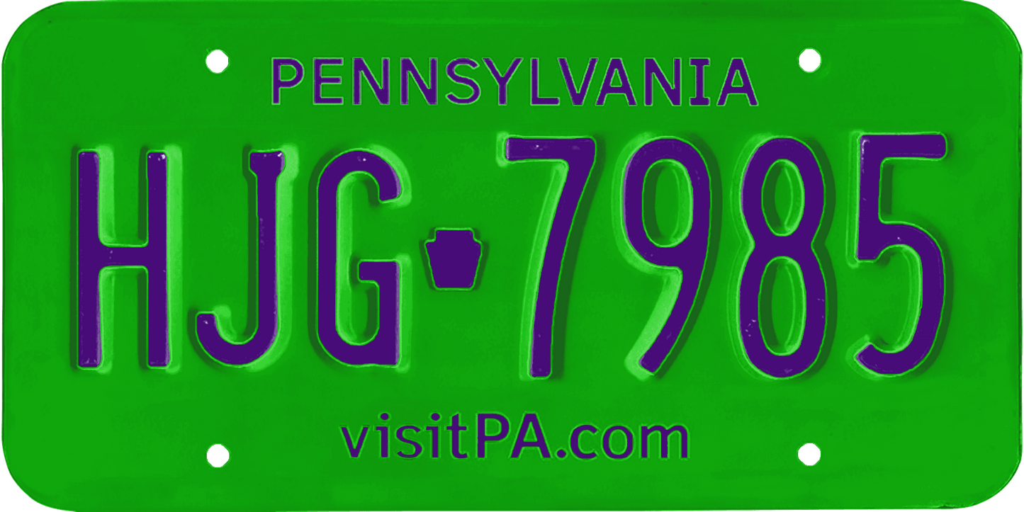 Pennsylvania License Plate Wrap Kit