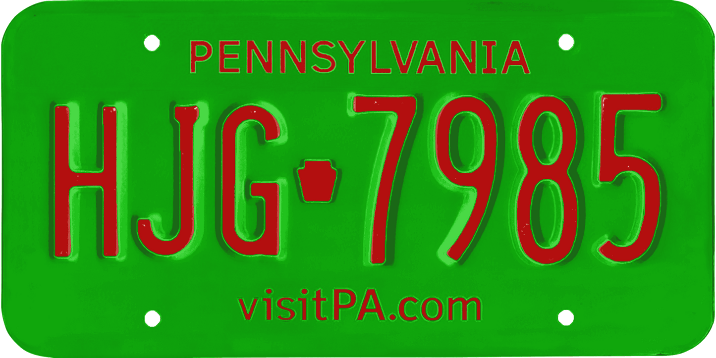 Pennsylvania License Plate Wrap Kit