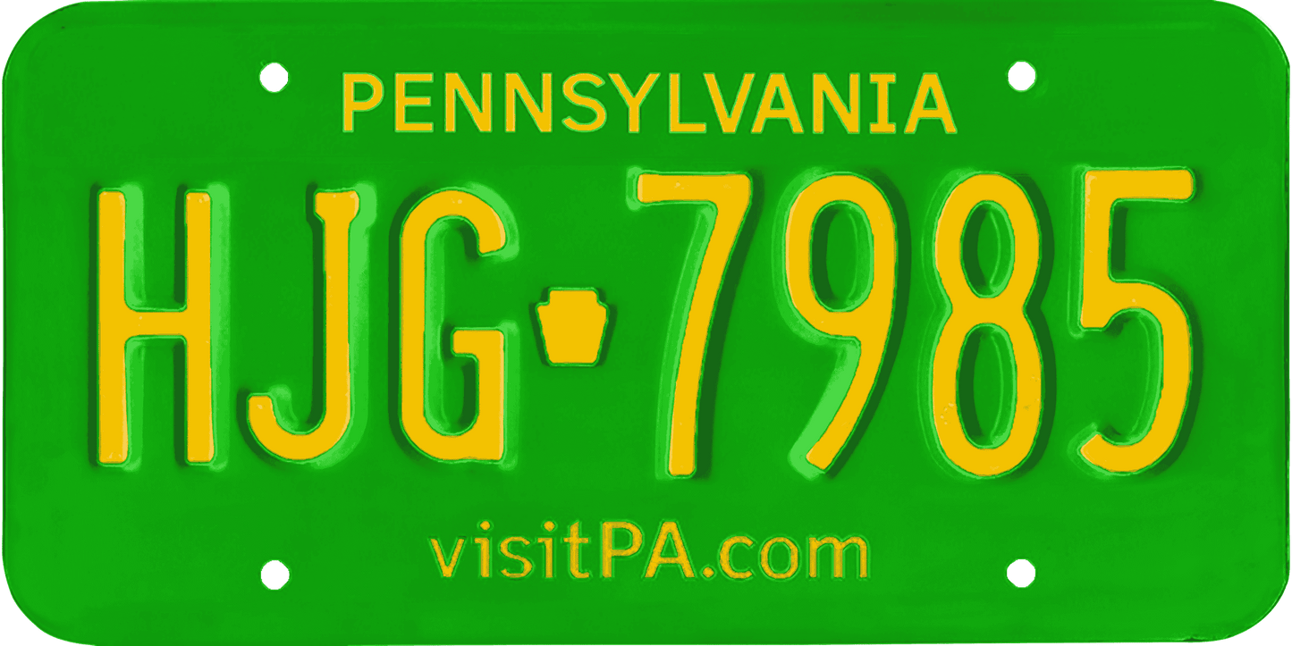 Pennsylvania License Plate Wrap Kit