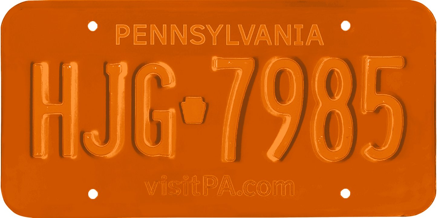 Pennsylvania License Plate Wrap Kit