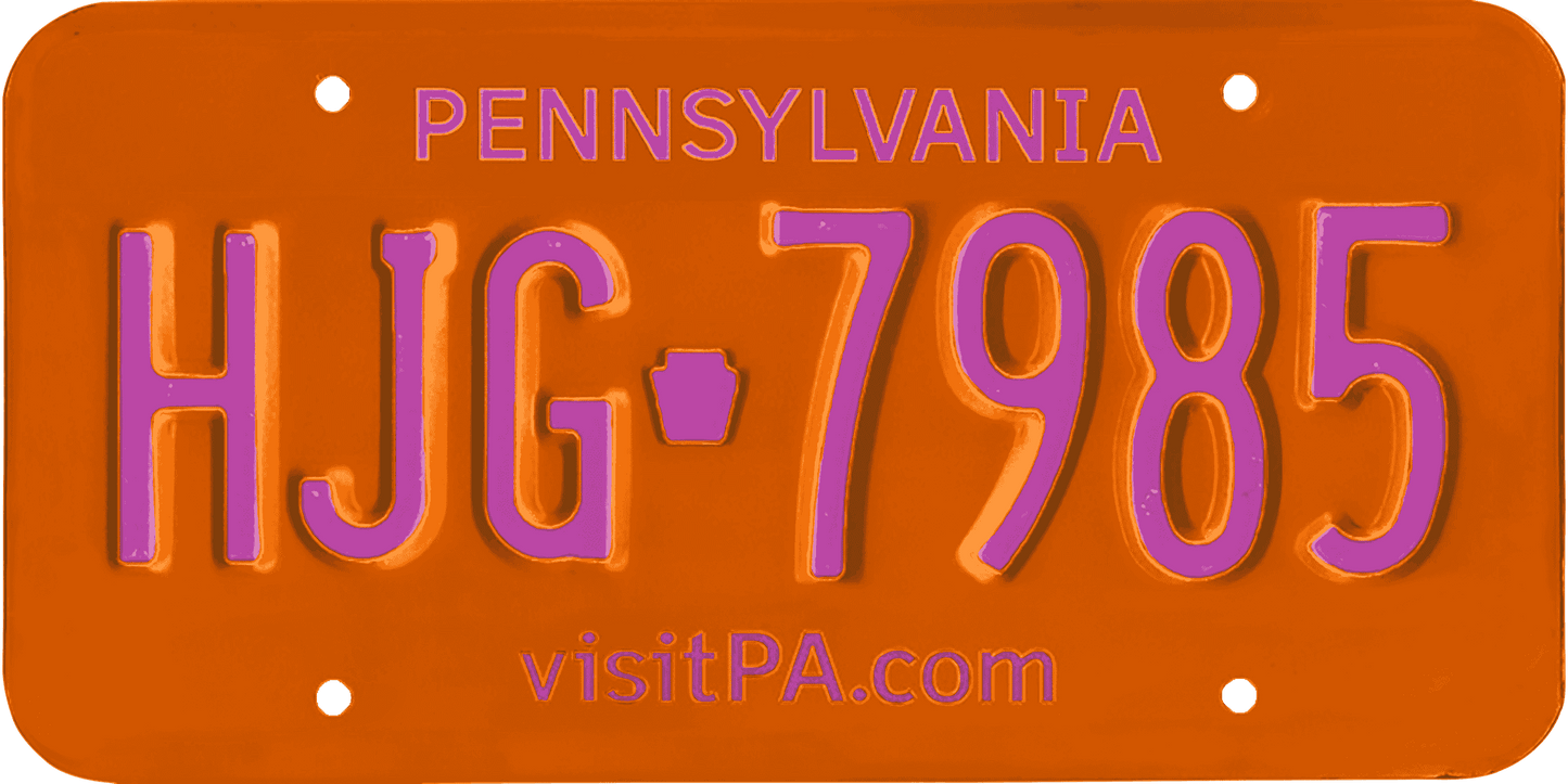 Pennsylvania License Plate Wrap Kit