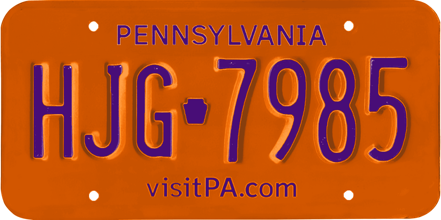 Pennsylvania License Plate Wrap Kit