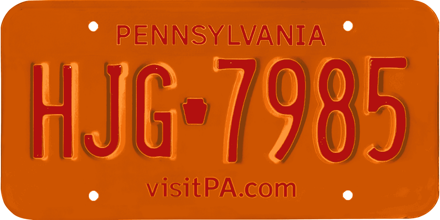 Pennsylvania License Plate Wrap Kit