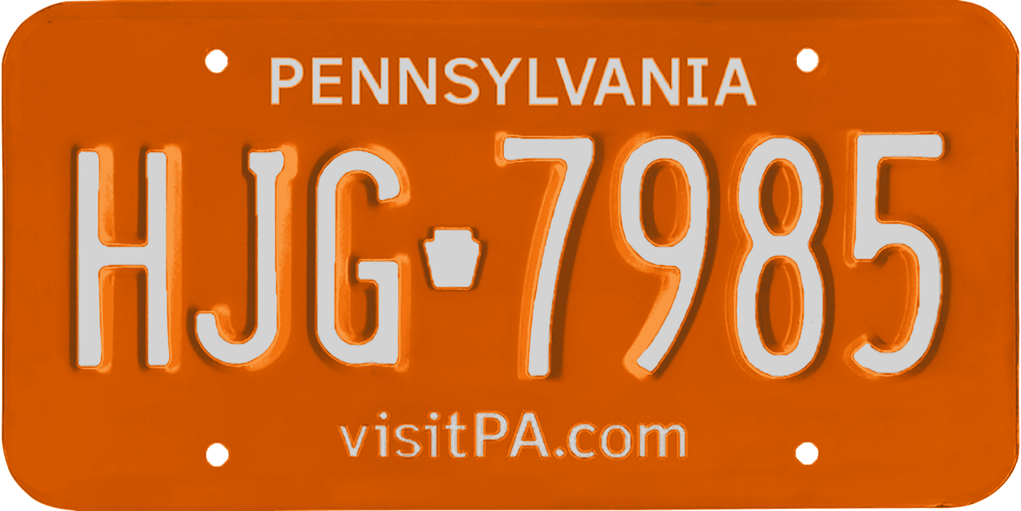 Pennsylvania License Plate Wrap Kit