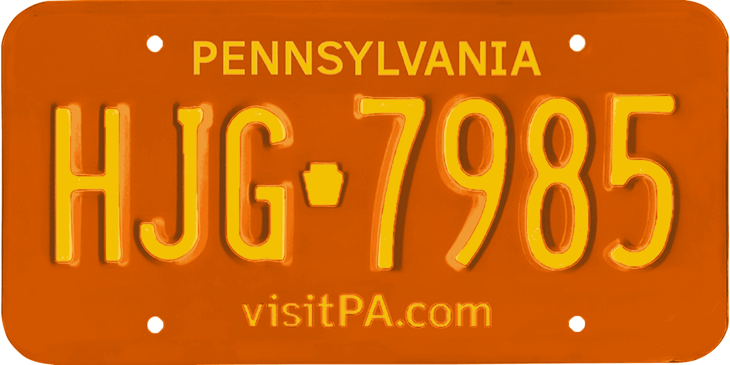 Pennsylvania License Plate Wrap Kit