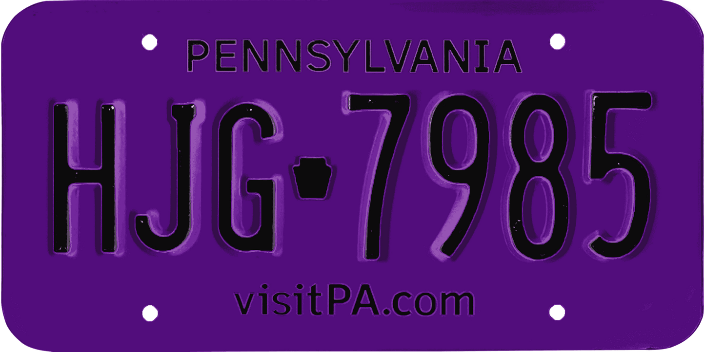 Pennsylvania License Plate Wrap Kit