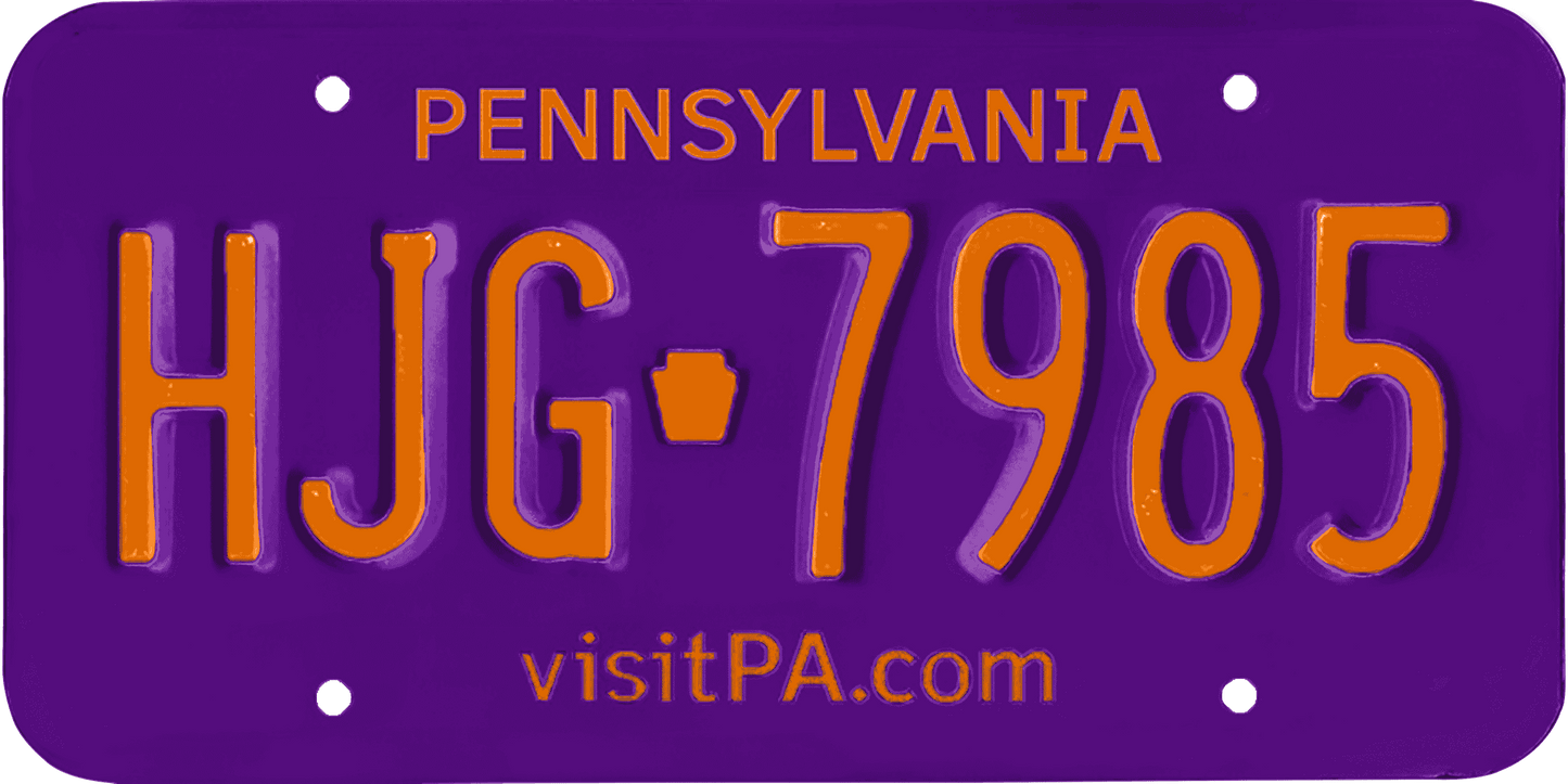 Pennsylvania License Plate Wrap Kit