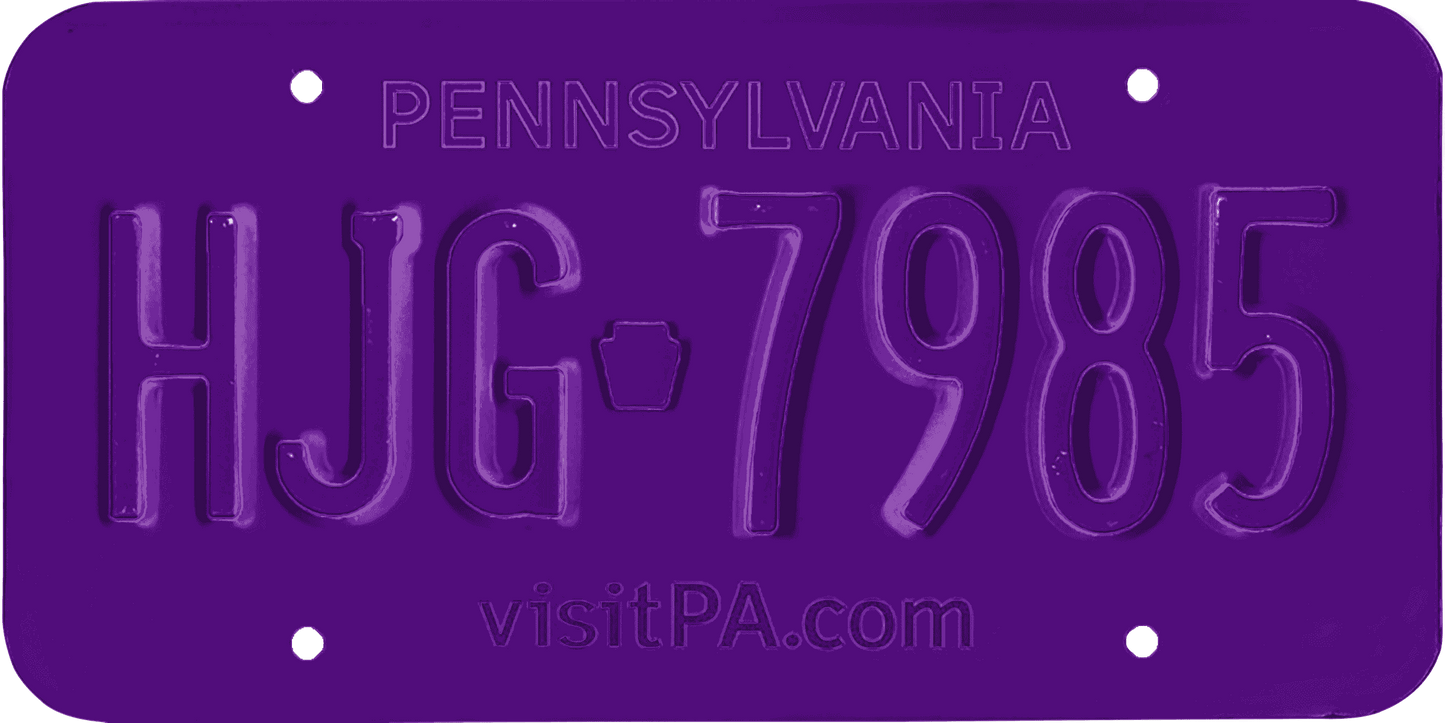 Pennsylvania License Plate Wrap Kit